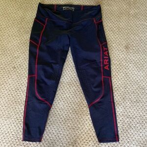Ariat Ariattek Heat Series Navy and Red Breeches XL